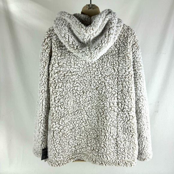 Eddie Bauer Fireside Plush Ultra Soft Hooded Open front cardigan women’s small - Picture 5 of 16